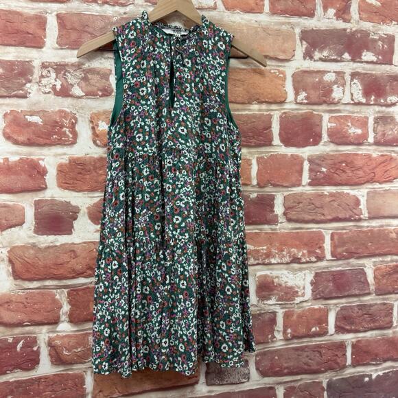 Steve Madden BB Dakota Dress Women's XS Green Multicolor Ditsy Floral Popover - Picture 2 of 9